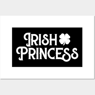 Irish Princess Cute Funny St Patricks Day Posters and Art